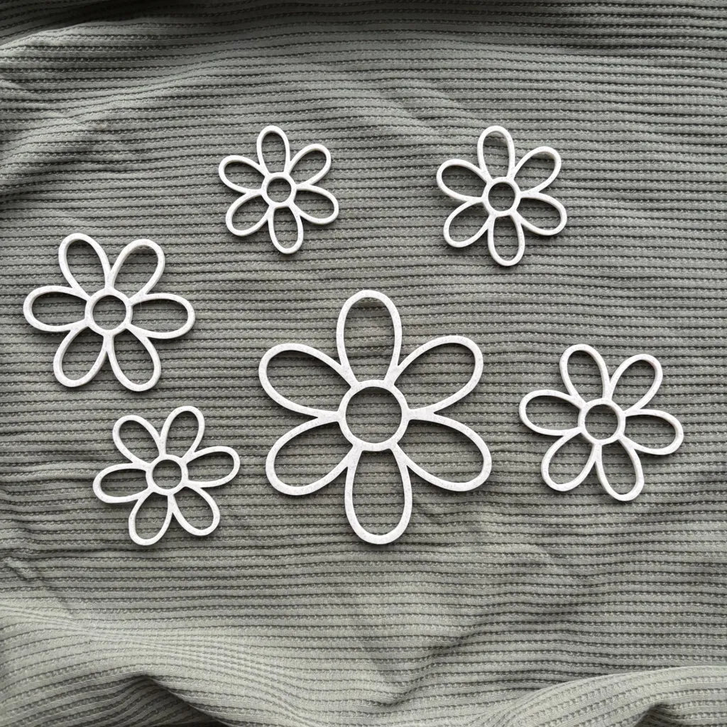 3D Blumen Wanddeko Set – Moderne Kinderzimmer Deko aus PLA - MelMadeStudio