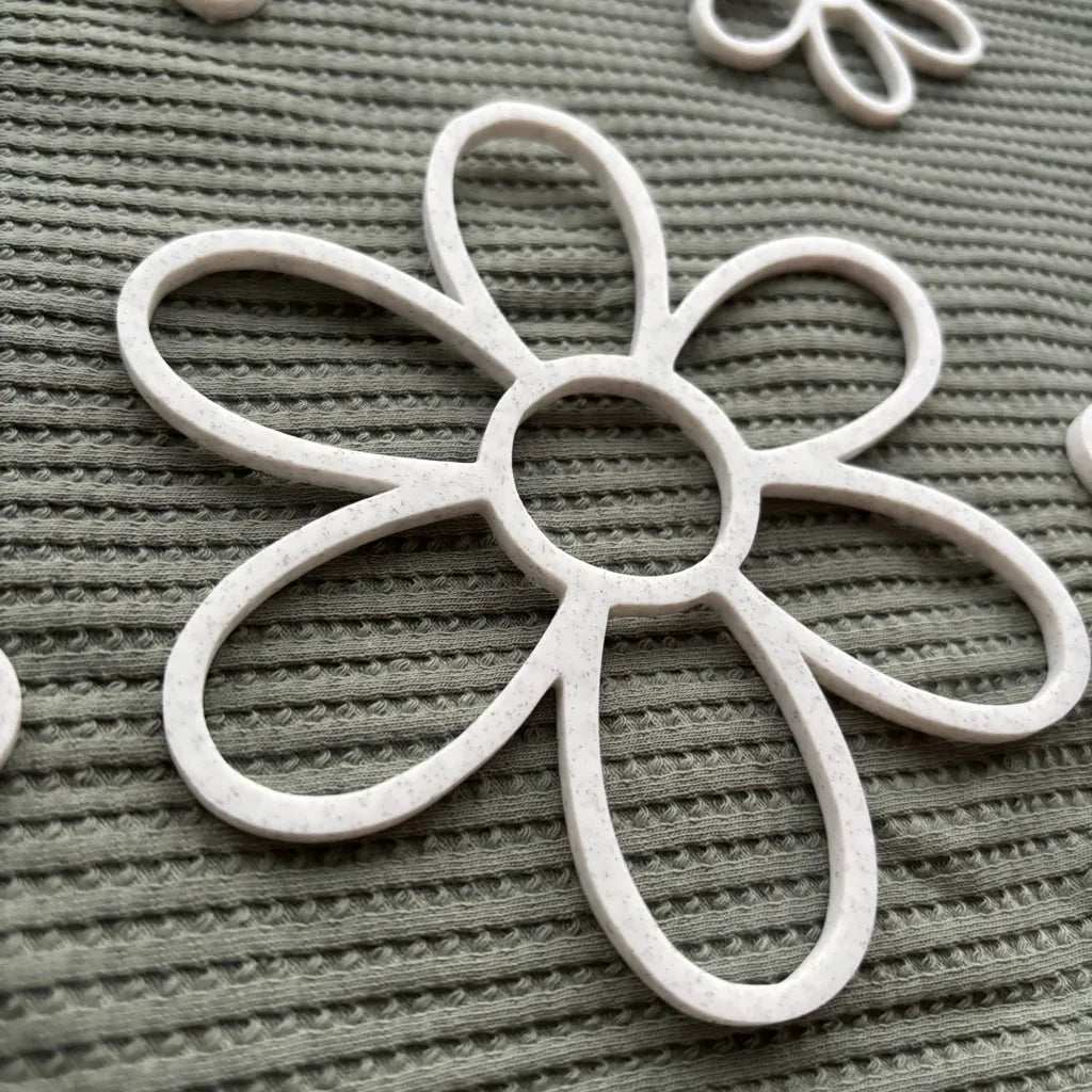 3D Blumen Wanddeko Set – Moderne Kinderzimmer Deko aus PLA - MelMadeStudio