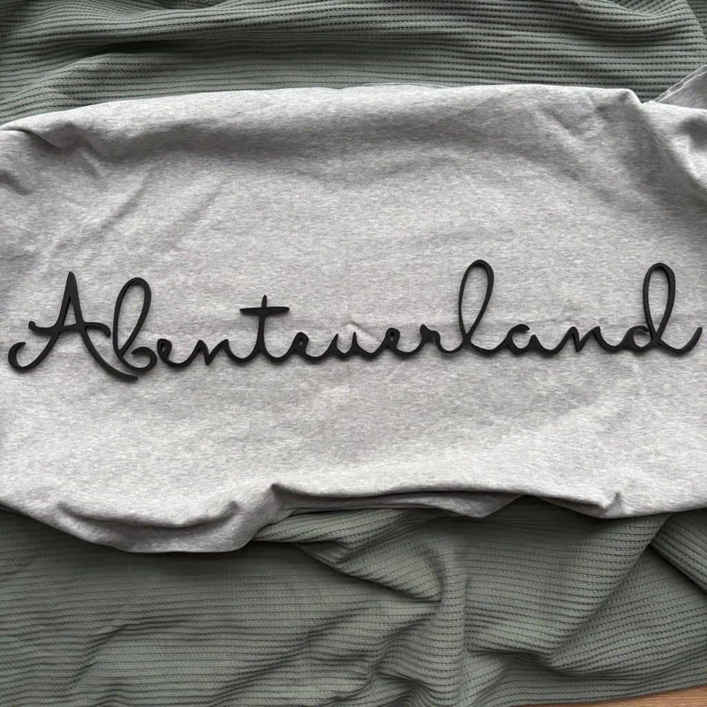 3D Schriftzug „Abenteuerland“ – Deko - Wandbild Kinderzimmer - MelMadeStudio