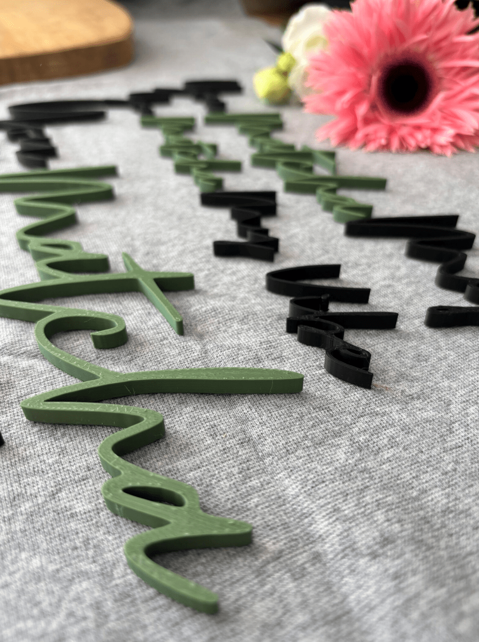 3D Schriftzug „You Matcha My Vibe“ – Dekoschild - MelMadeStudio