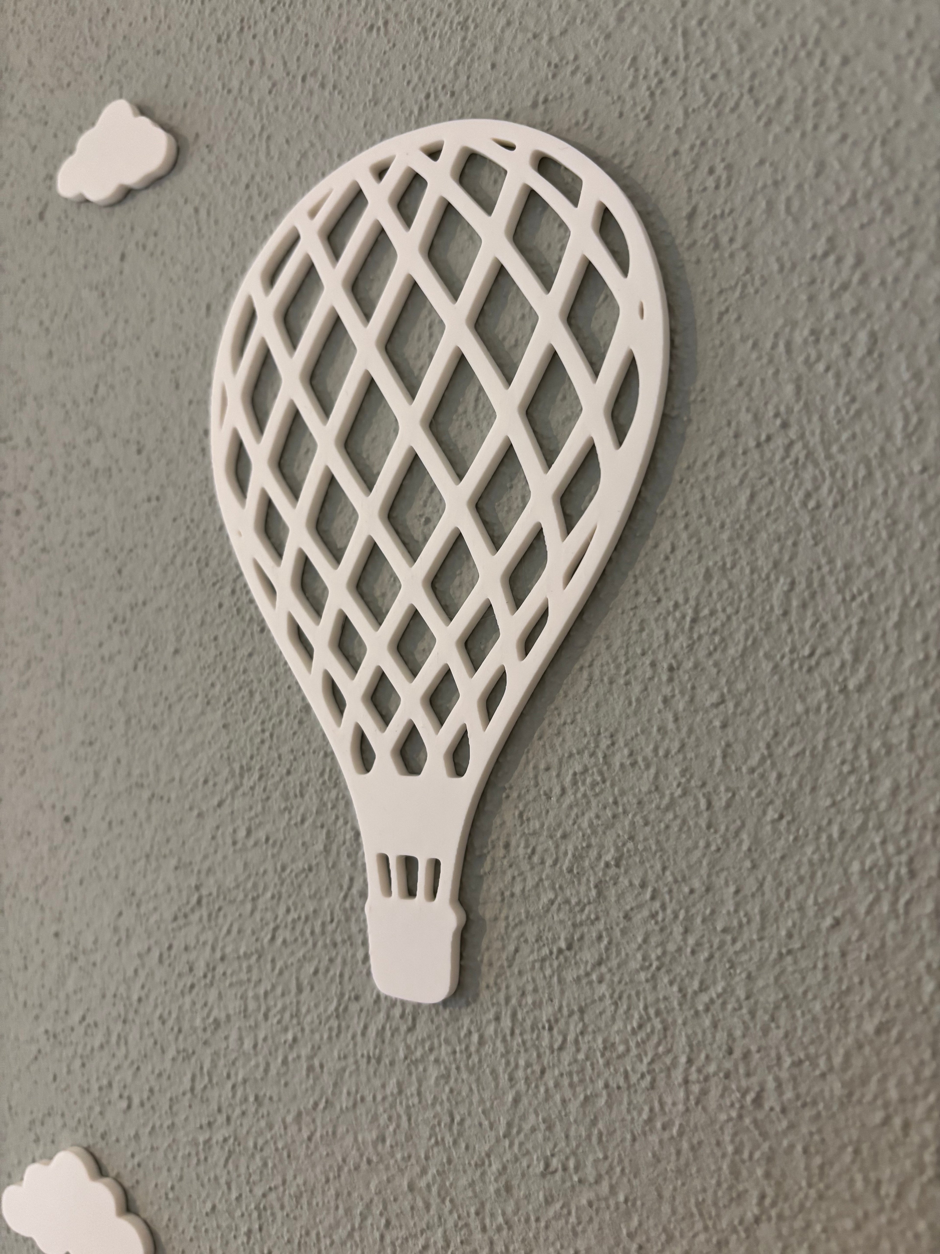 Heißluftballon Wanddeko – Kinderzimmer Deko Set Wandgestaltung mit Wolken | Leicht & Modern - MelMadeStudio