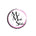 MelMadeStudio Logo – runder pinker Pinselkreis mit schwarzer moderner Schrift ‚Mel Made Studio‘.