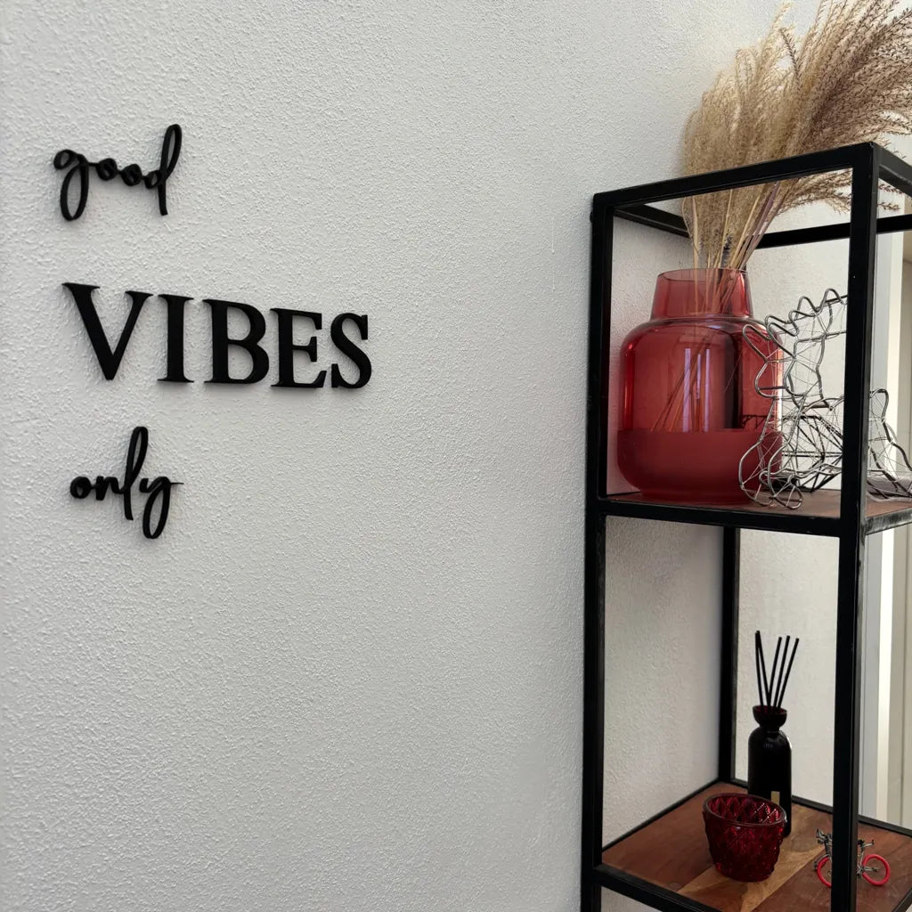 Good vibes only – 3D Wanddeko modern & minimalistisch - MelMadeStudio