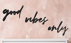 „good vibes only“ 3D Wandspruch - MelMadeStudio