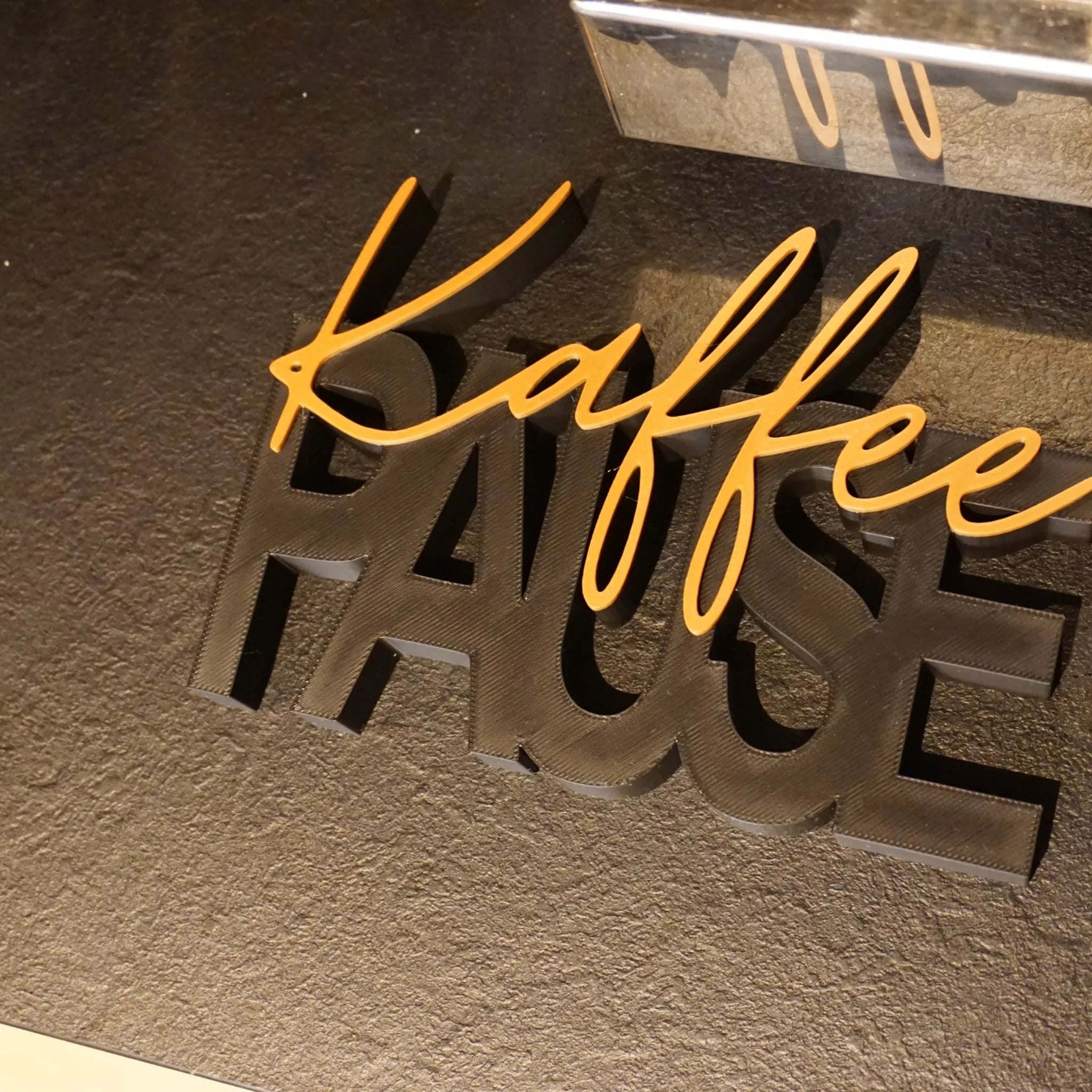 Kaffee Pause Schriftzug – Moderne 3D Deko für Küche & Café - MelMadeStudio