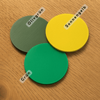 Personalisierte 3D - Schriftzüge – Dein Wunschtext als 3D - Deko, gelb/grün Töne - MelMadeStudio