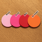 Personalisierte 3D - Schriftzüge – Dein Wunschtext als 3D - Deko, Rot Töne - MelMadeStudio