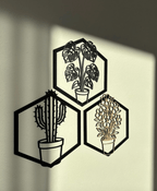 Pflanzen Wanddeko Set – Moderne 3D Wandbilder - MelMadeStudio