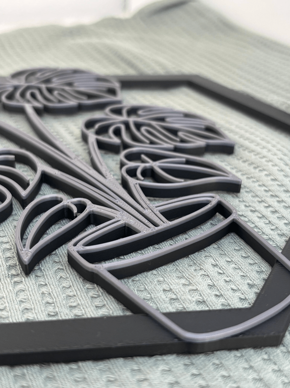 Pflanzen Wanddeko Set – Moderne 3D Wandbilder - MelMadeStudio