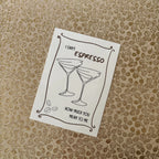 Postkarte „I Can’t Espresso How Much You Mean to Me“ – Lustige Espresso Martini Karte für Partner & Freunde - MelMadeStudio