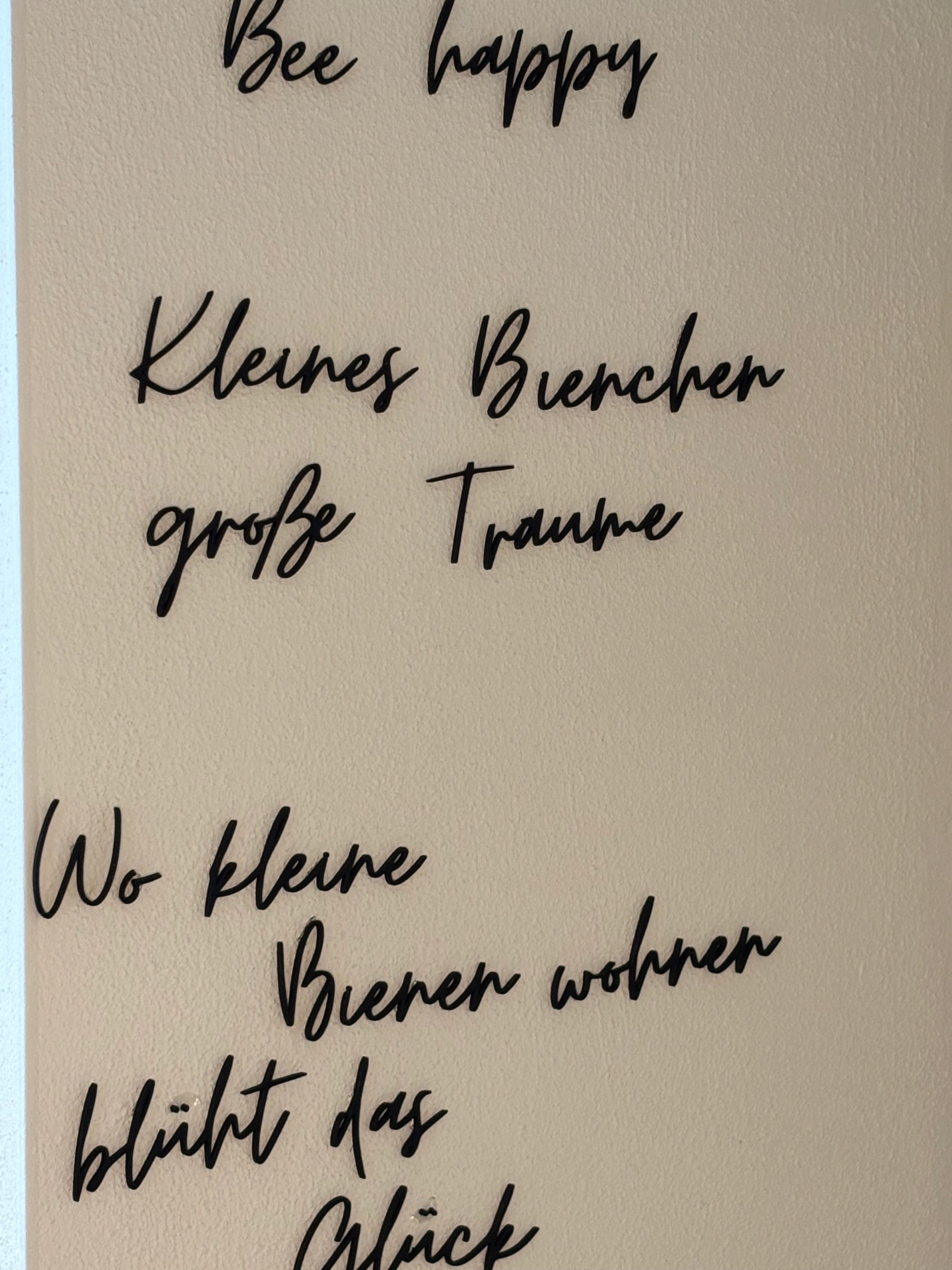 Bienen Wanddeko Kinderzimmer – moderne Wandbilder mit Sprüchen | Handgemachte Dekoration - MelMadeStudio